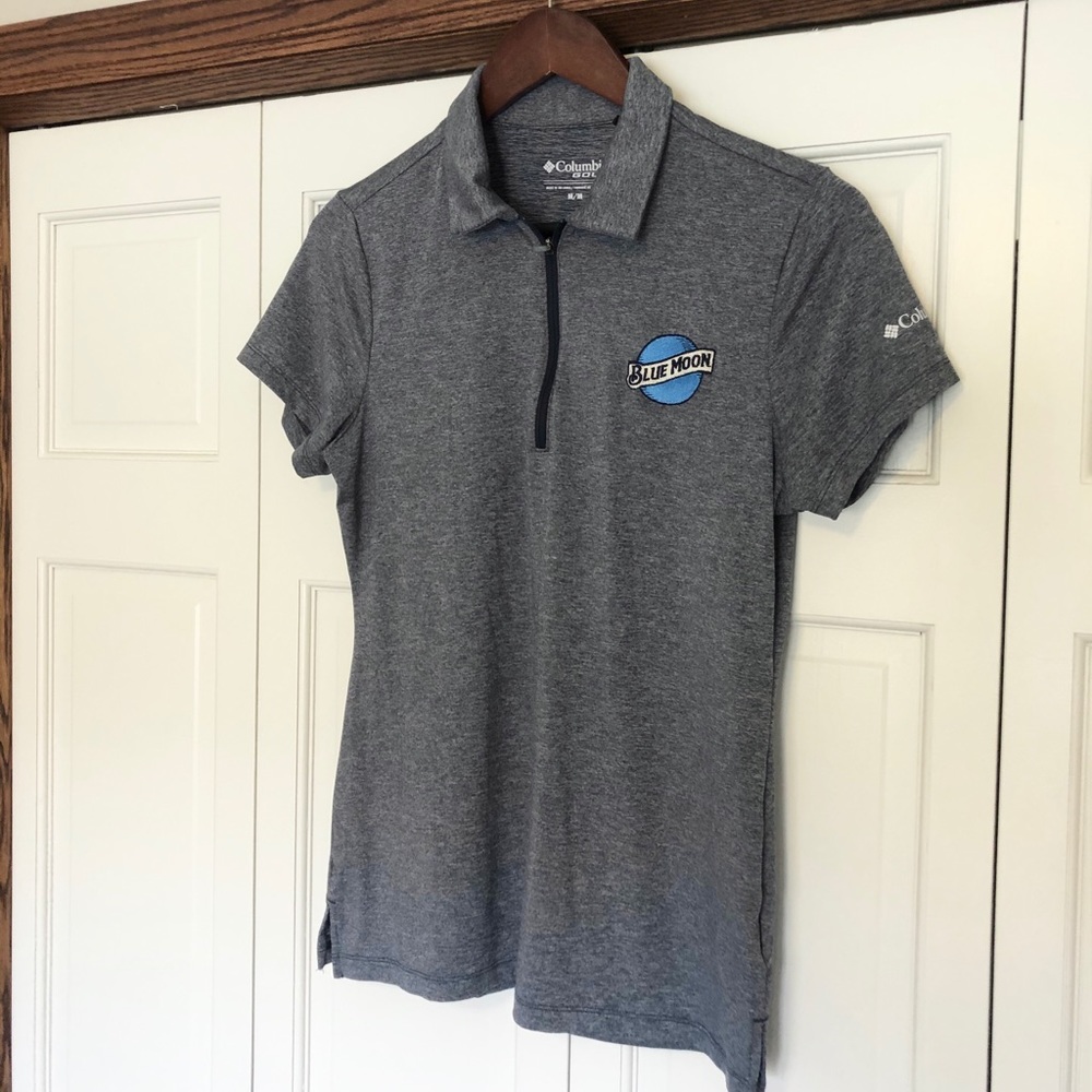 Blue moon branded short sleeve polo